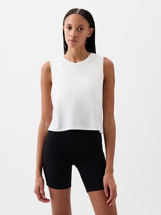 GapFit Breathe Cropped Muscle T-Shirt Product Image