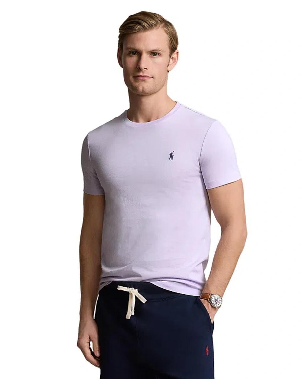 Washed Solid Tee In Purple Product Image