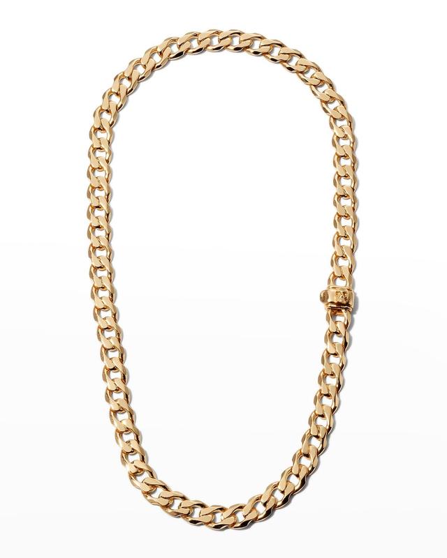 Mens Gold Edge 24K Gold-Plated Chain Necklace Product Image