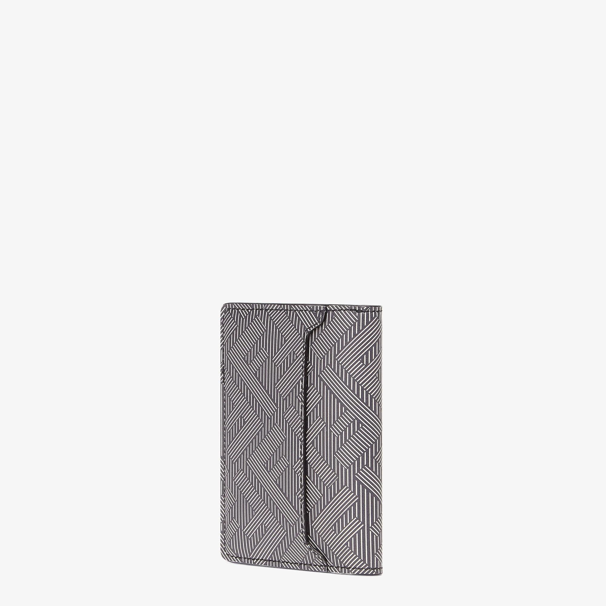 Fendi Shadow Card HolderGray leather card holder Product Image