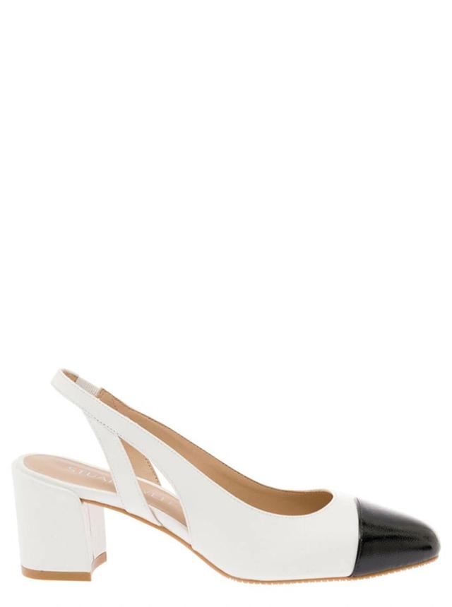 Sleek Slingbacks In White Product Image