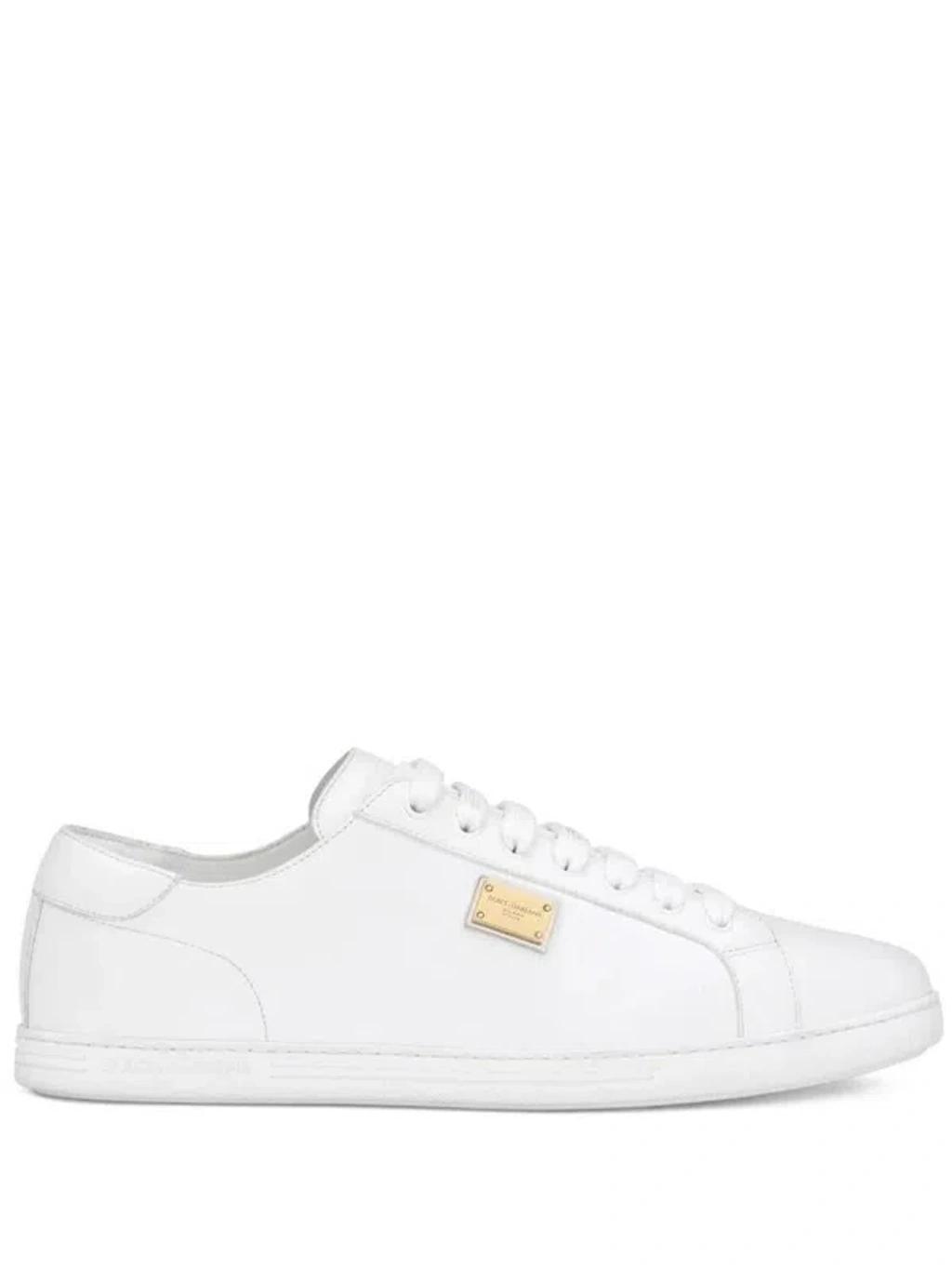 Leather Sneakers In White Product Image