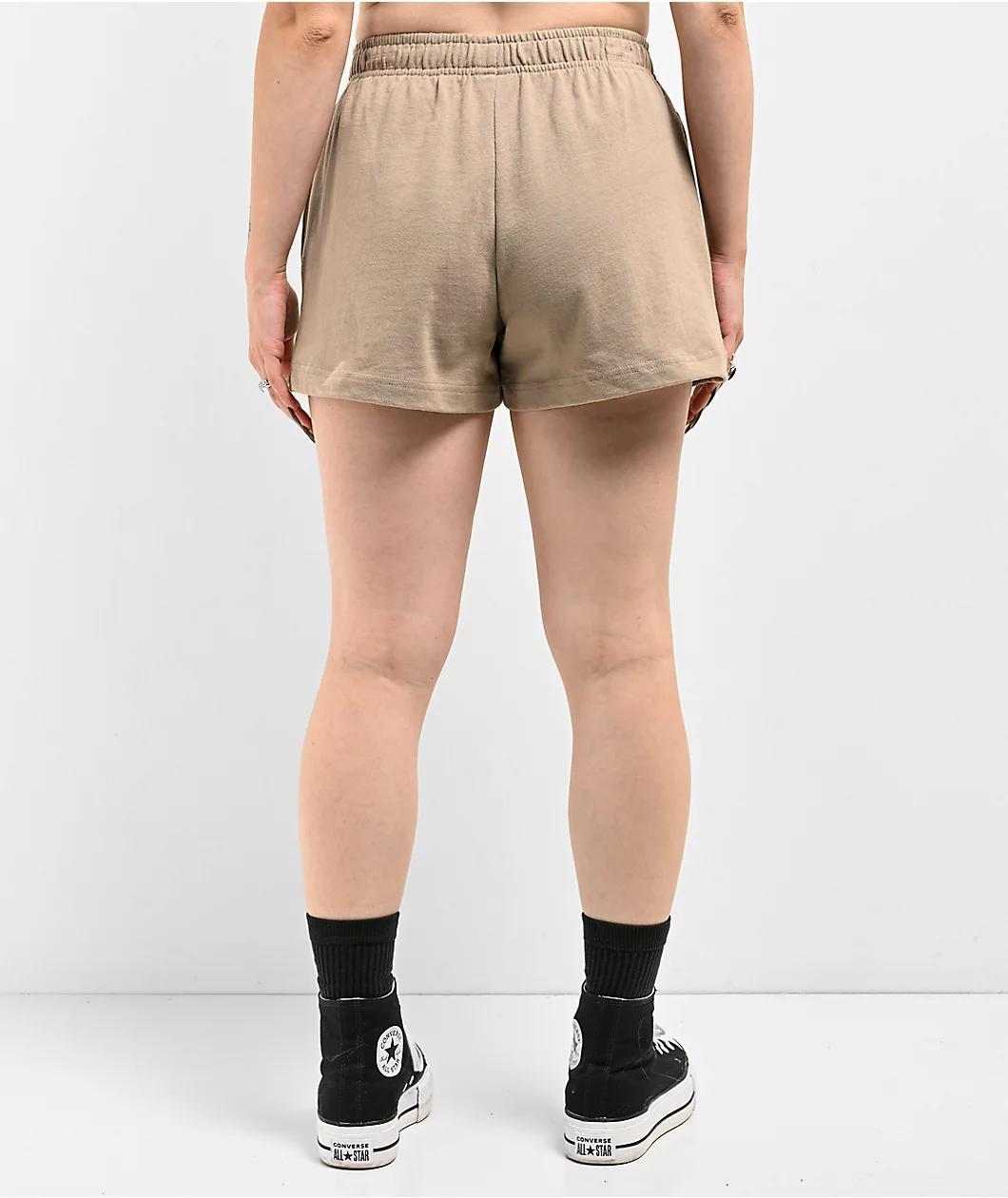 Empyre Jules Cowgirl Beige Sweat Shorts Product Image