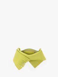 MINI SCARF BAG - SUEDE SHOULDER BAG in green | JW Anderson US  Product Image