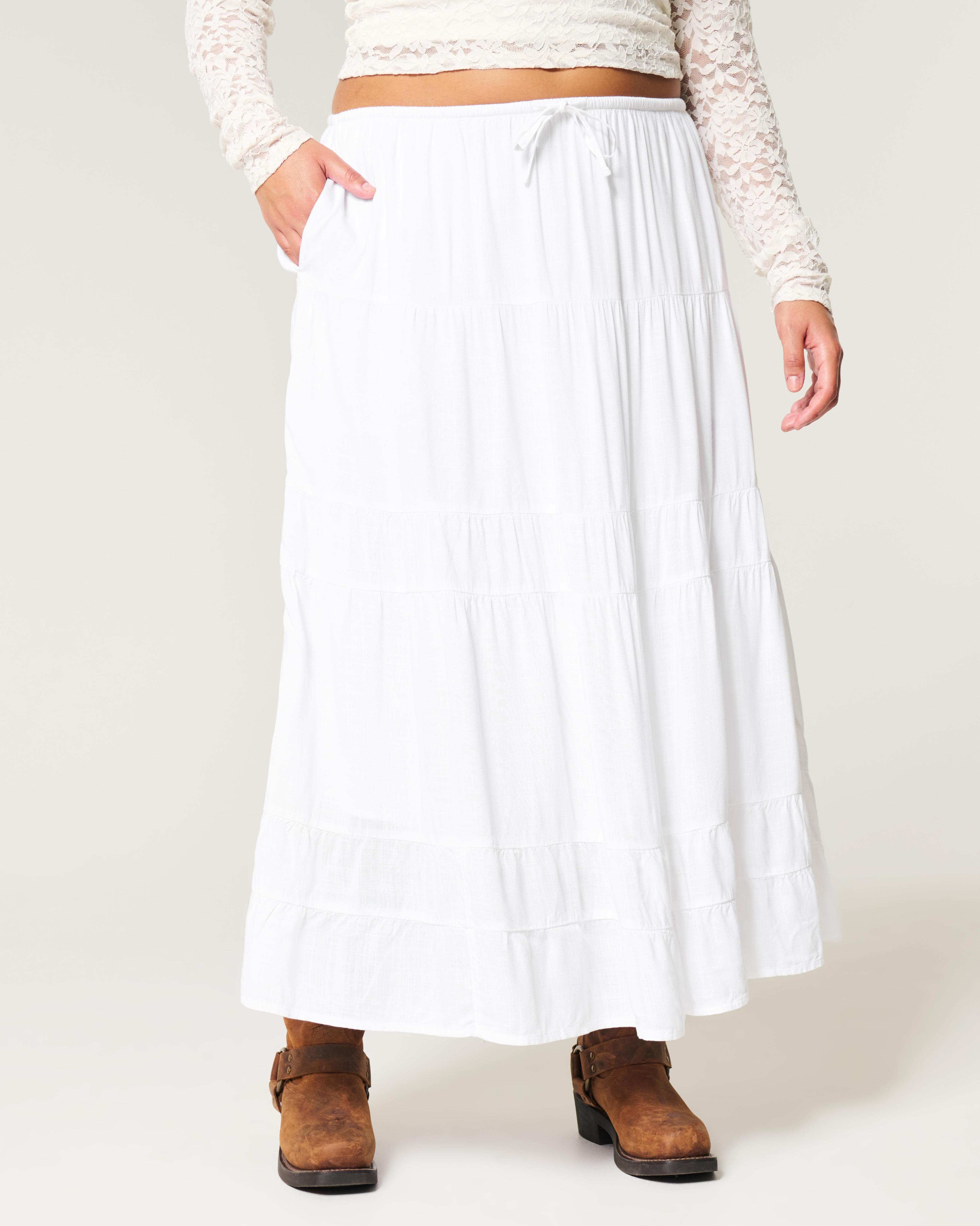 Tiered Maxi Skirt Product Image