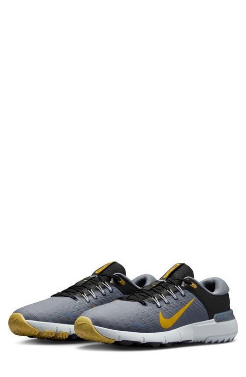 NIKE Free Golf Shoe In Black/gold/cool Grey Product Image