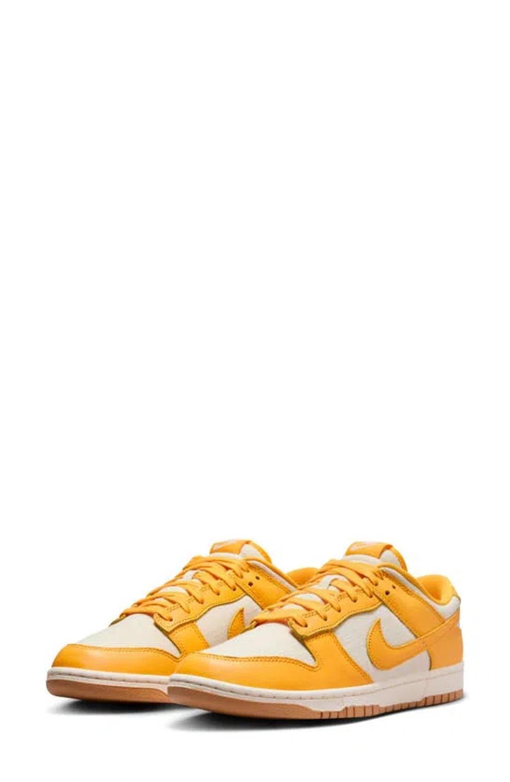 Dunk Low Retro Basketball Sneaker In Yellow Product Image