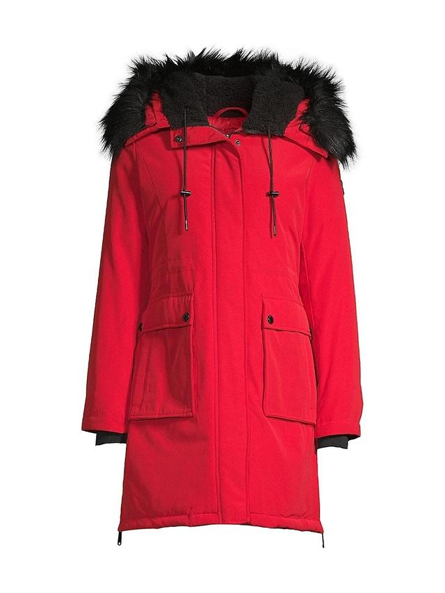 Womens Hooded Parka Coat Product Image