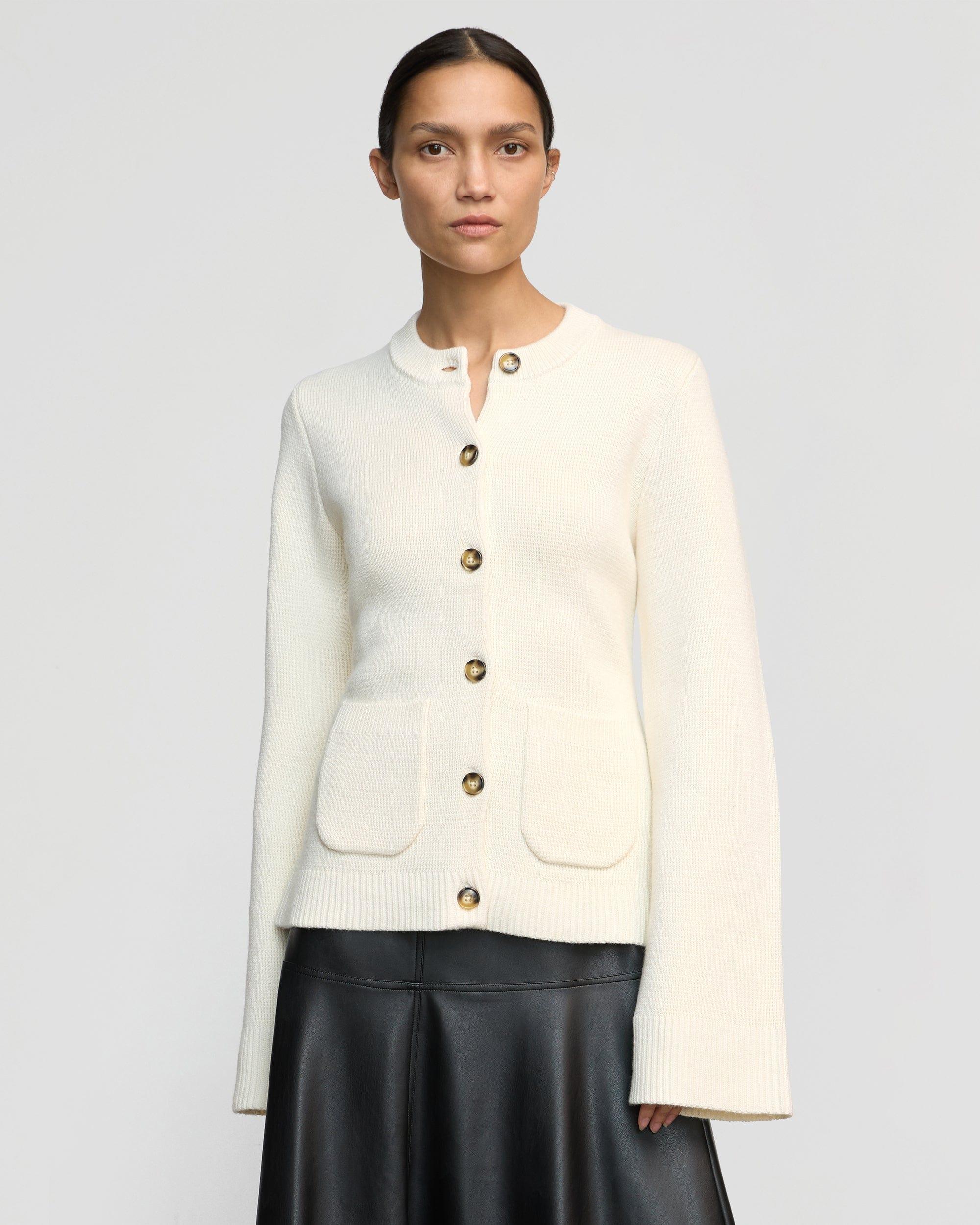 Eames Organic Cotton-Wool Button Cardigan Product Image