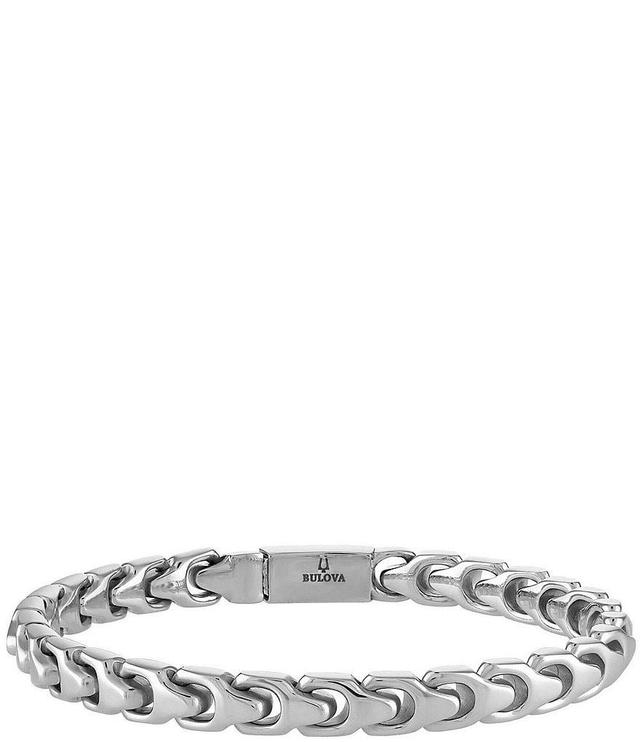 Bulova Men's Stainless Steel Chain Bracelet Product Image