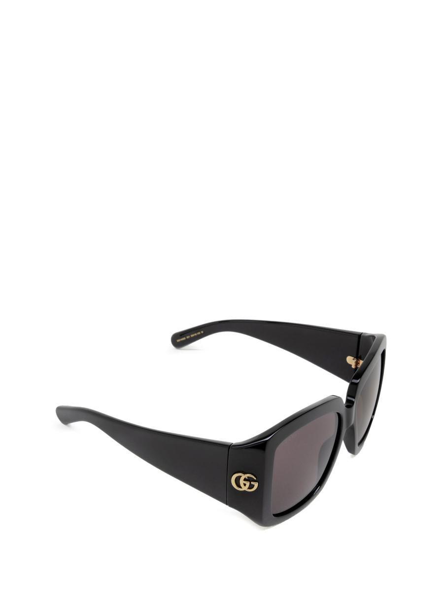 Womens Black Gc002115 Gg1402s Square-frame Acetate Sunglasses Product Image