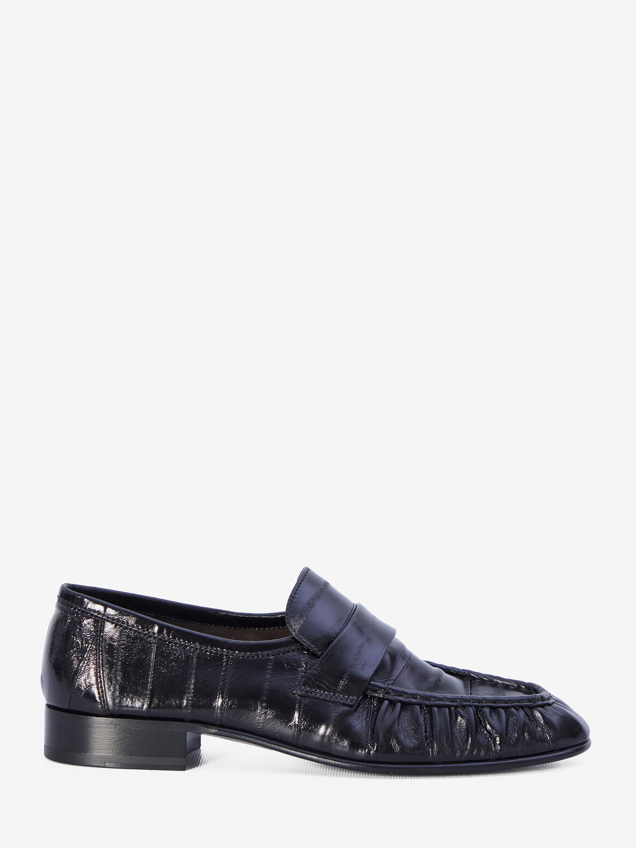 Soft Eel Loafers In Black Product Image