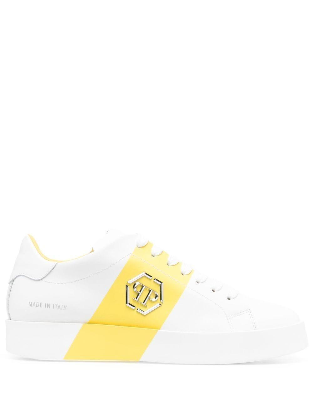 Hexagon Sneakers In White Product Image