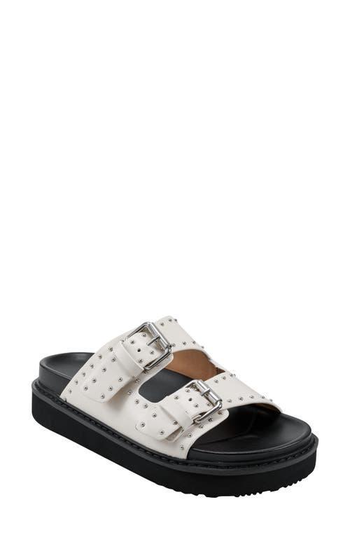 Womens Mlagusta Buckled Leather Slides Product Image