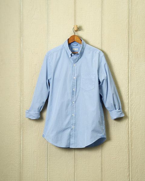 Sea-Washed Shirt in Blue Gingham Product Image