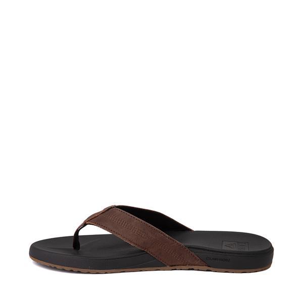 Reef Mens Cushion Bounce Phantom Leather Flip Flops Product Image