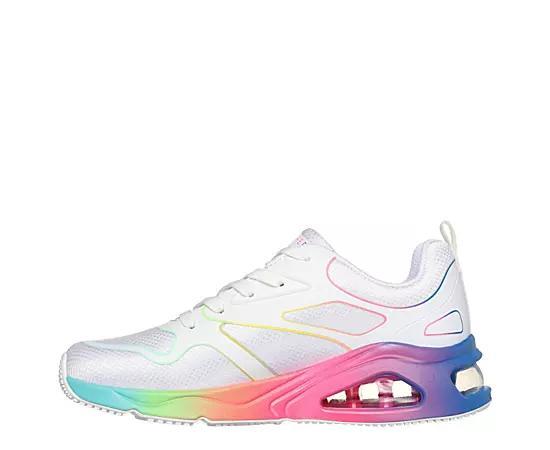 Skechers Womens Tres Air Uno Rainbow Roads Sneaker Product Image