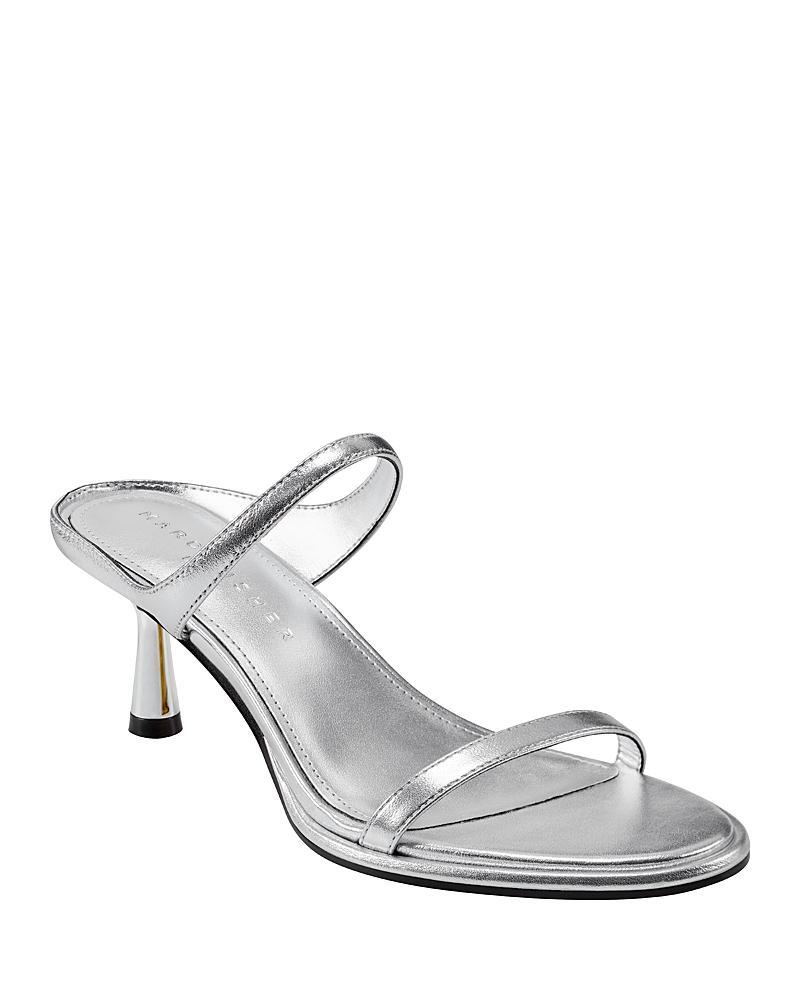 Marc Fisher Ltd. Womens Alonde Leather High Heel Slide Sandals Product Image