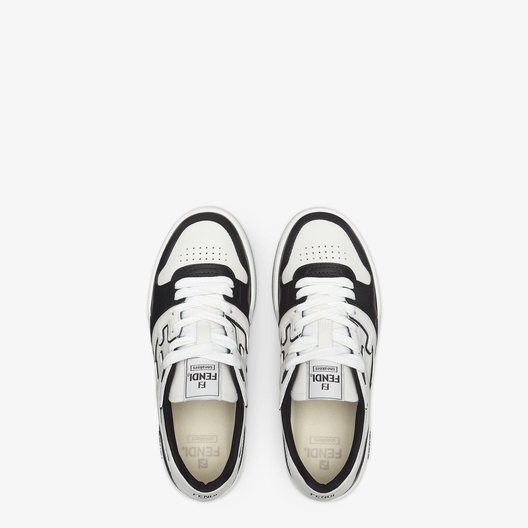 Fendi Match SneakersBlack leather low-tops Product Image