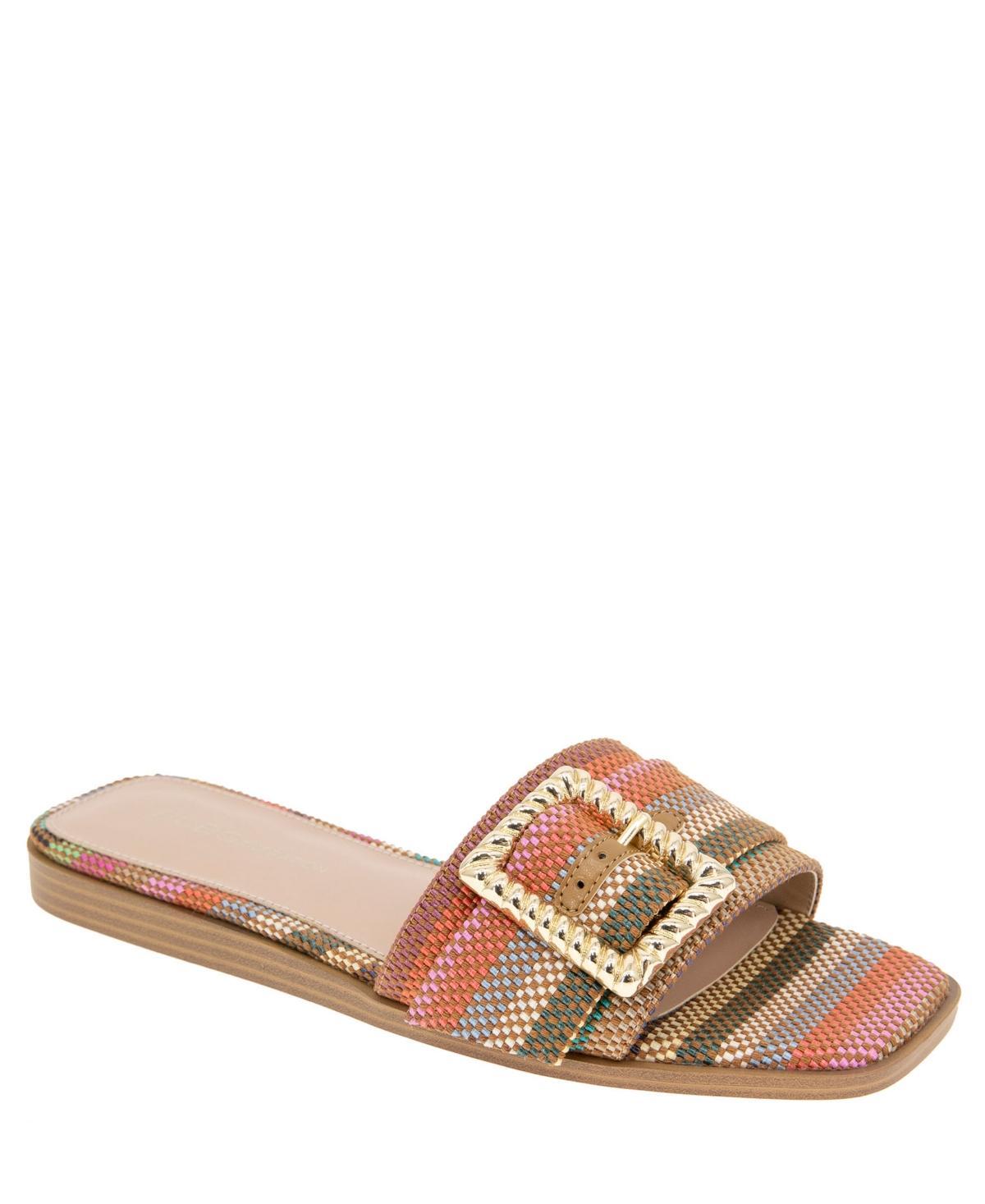 BCBGeneration Mollie Womens Buckled Slide Flat Sandal Product Image