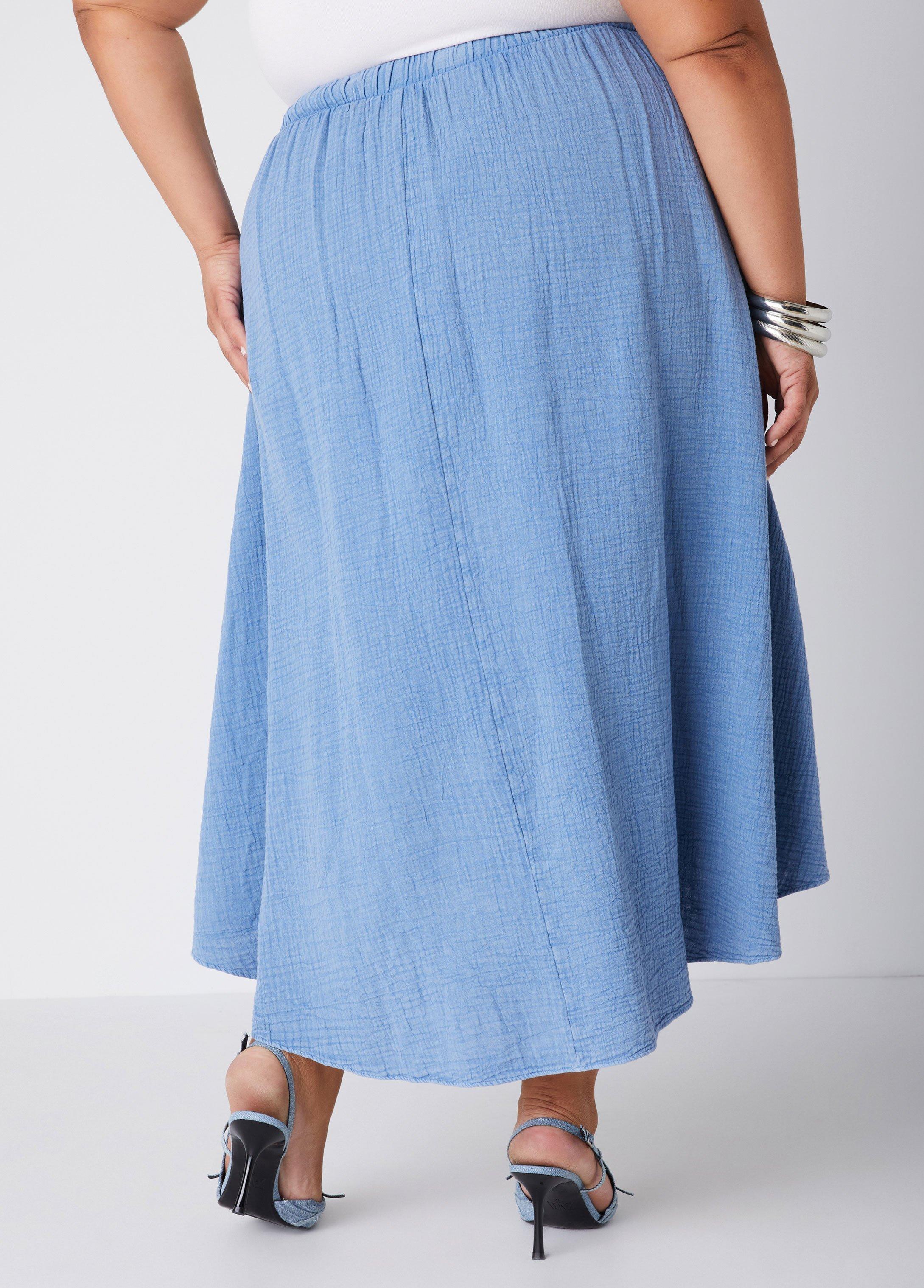 Cotton Gauze Midaxi Skirt Product Image