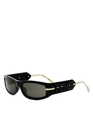 Fendigraphy Curved Square Acetate Sunglasses Product Image