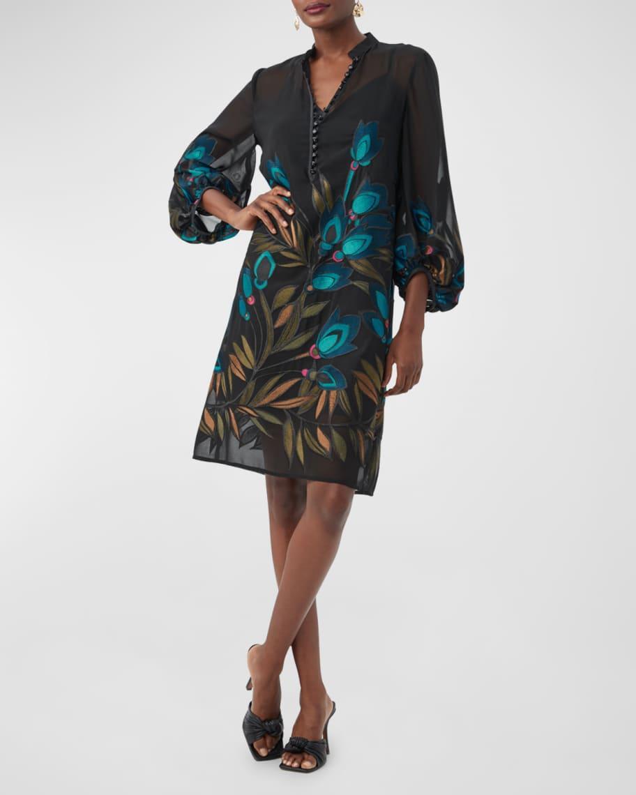 Boheme 2 Floral-Embroidered Shift Dress Product Image