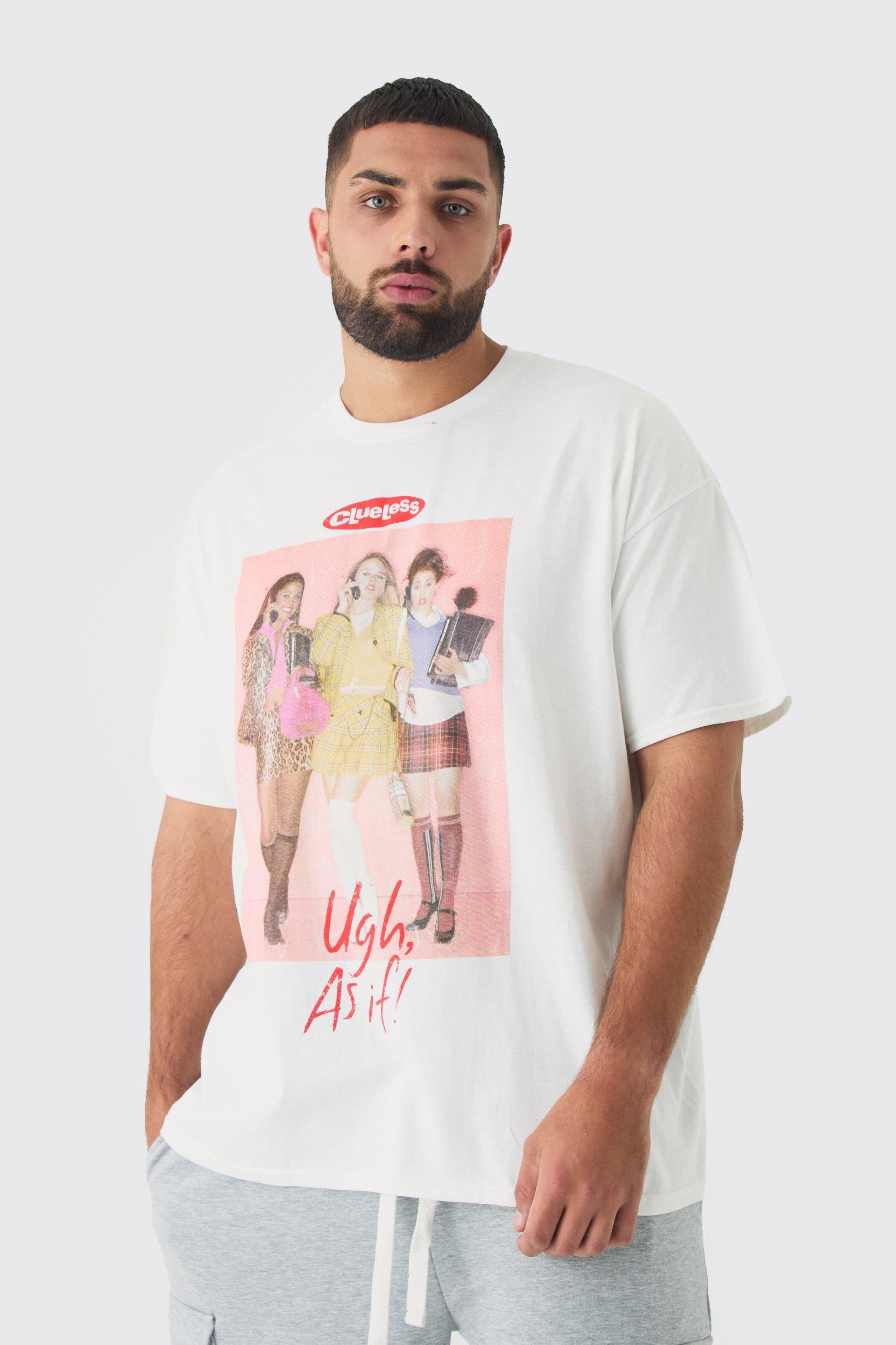 Plus Clueless License Print T-shirt | boohooMAN USA Product Image