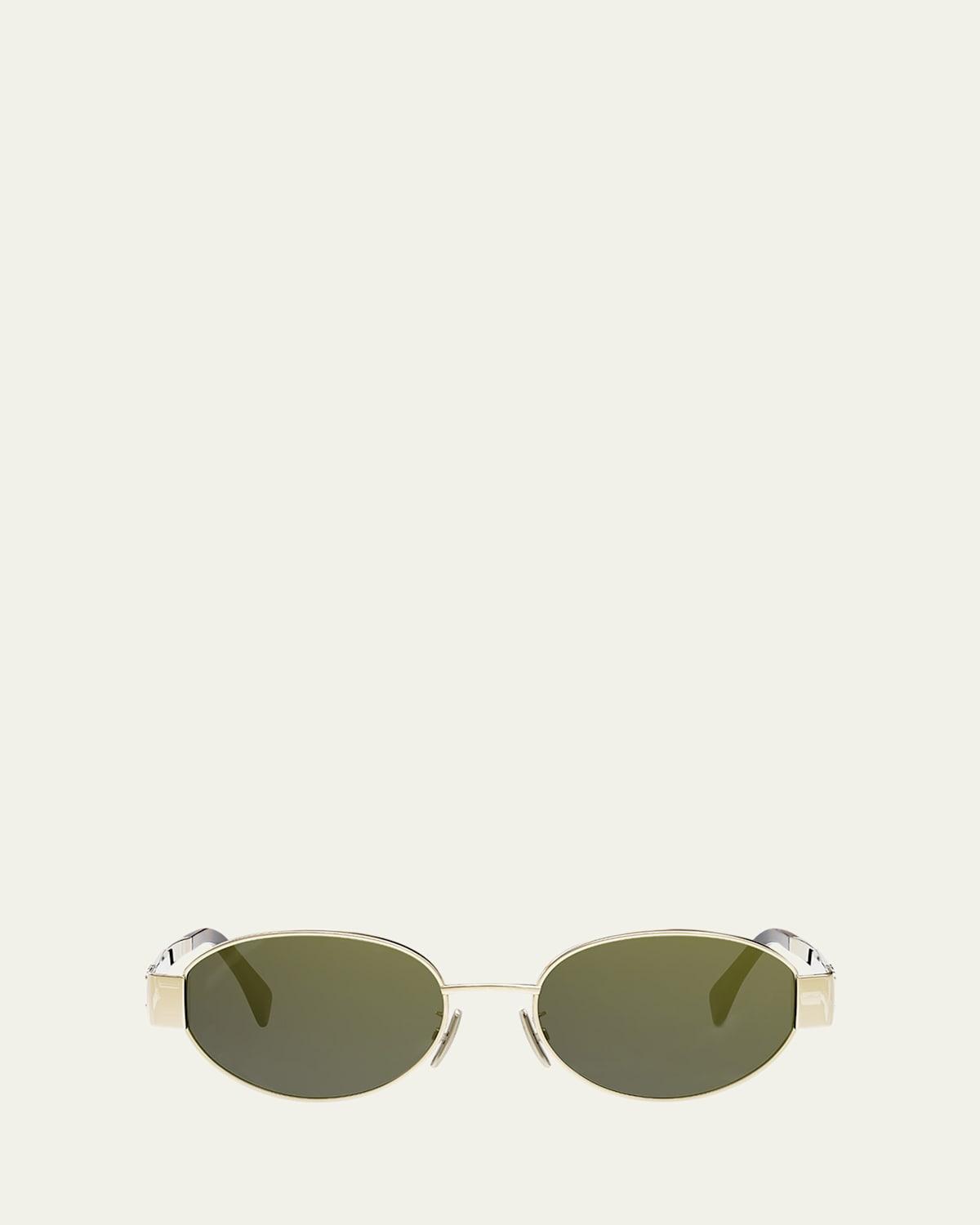 Triomphe Oval Metal Sunglasses Product Image