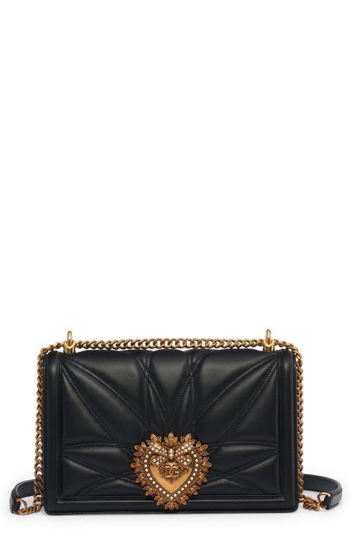 Dolce & Gabbana Devotion Logo Heart Lambskin Crossbody Bag Product Image