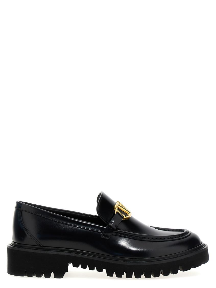 Black Logo Signature Loafers Product Image