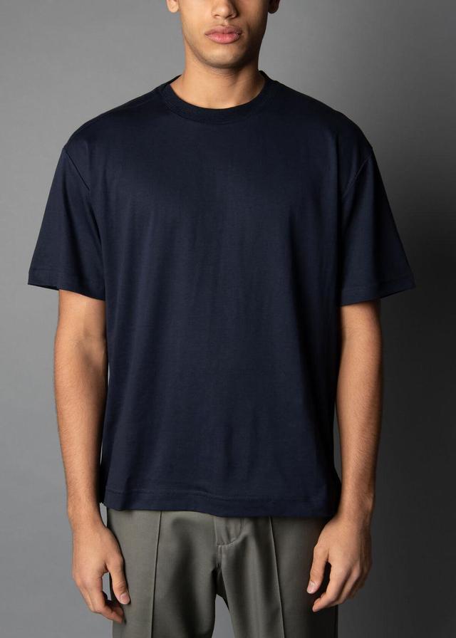 Long Staple 195G Navy Tee Product Image