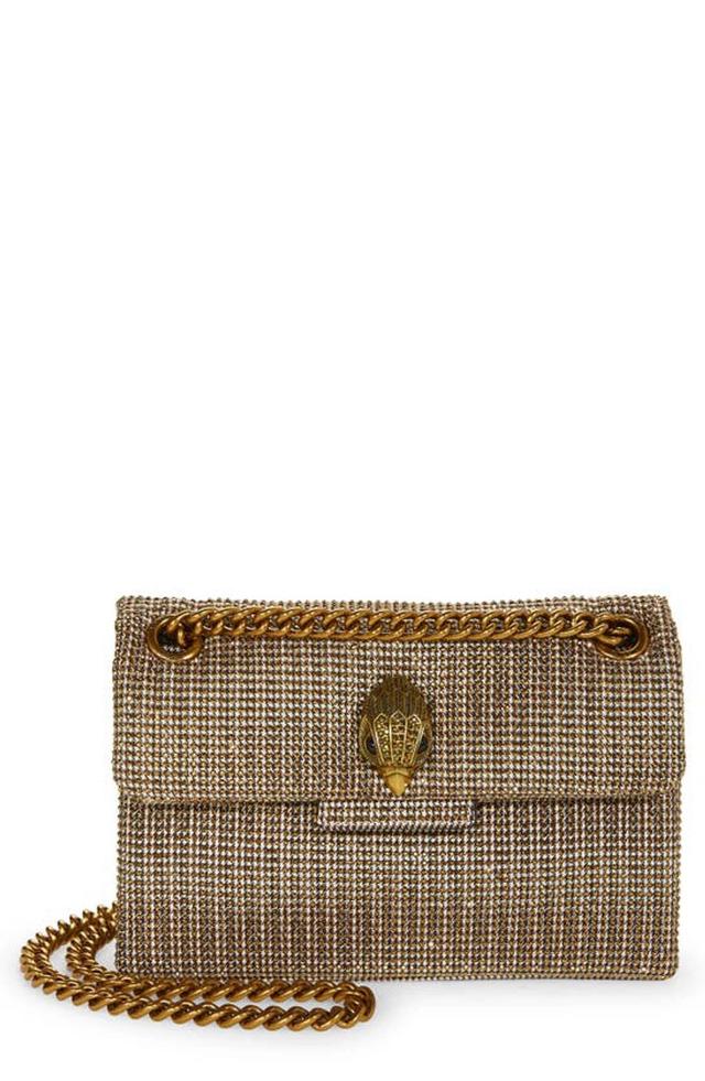 Mini Kensington Tweed Crossbody Bag In Beige Product Image