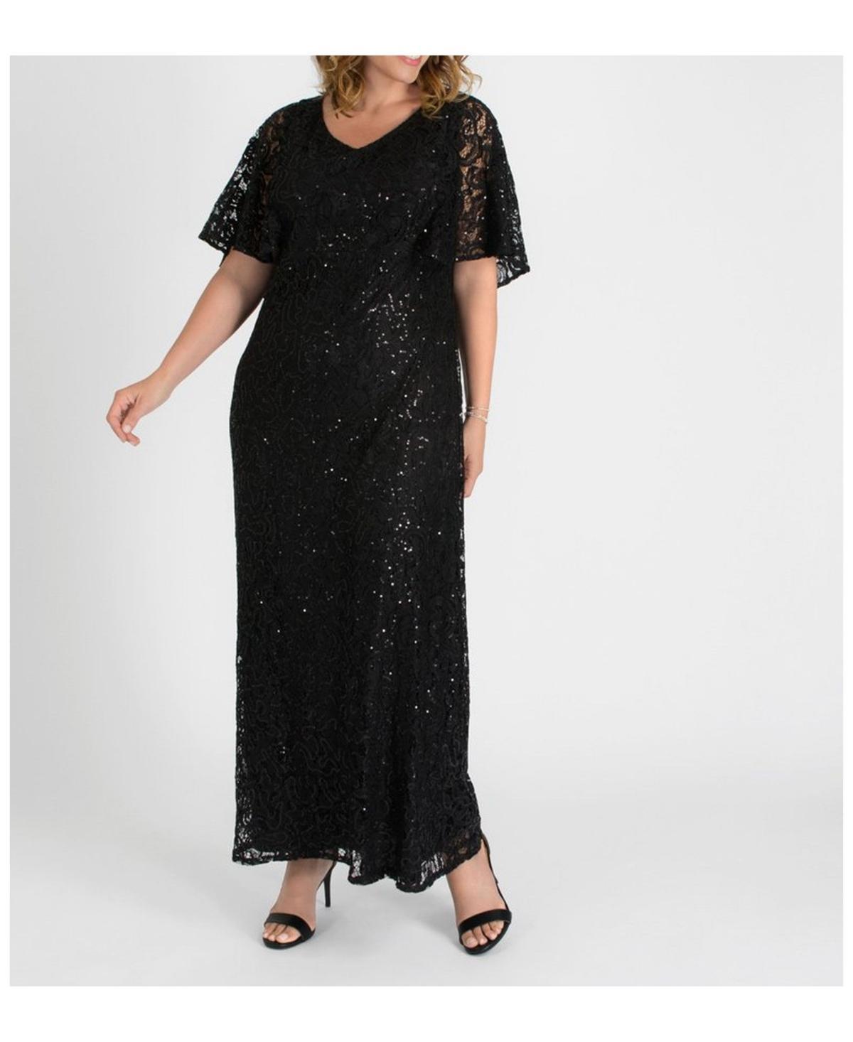 Womens Celestial Cape-Sleeve Lace Gown Product Image