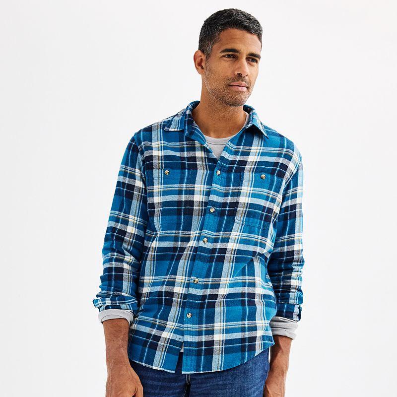 Mens Sonoma Goods For Life Flannel Button-Down Shirt Product Image