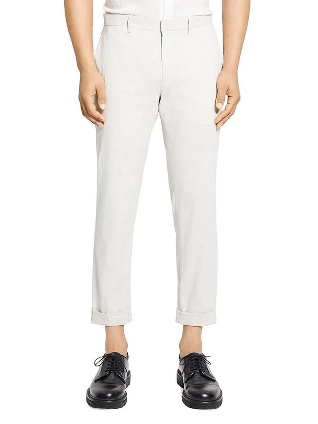 Mens Zaine Cropped Linen Pants Product Image