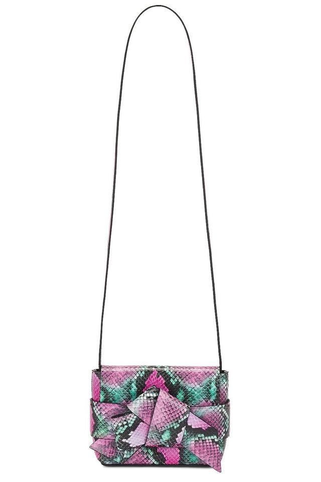 Acne Studios Musubi Wallet Crossbody Bag in Fuchsia Product Image