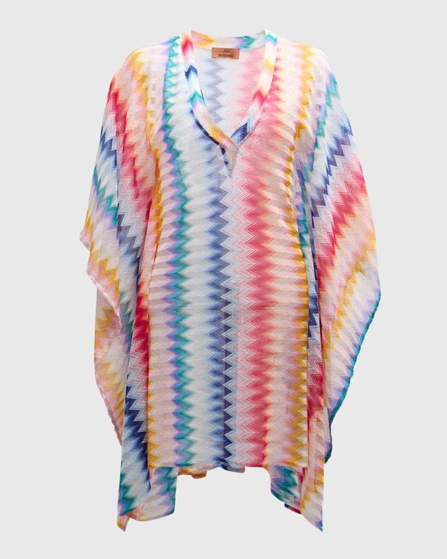 Zig-Zag Short Kaftan Coverup  Product Image