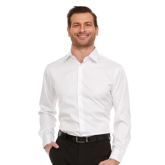 Mens Geoffrey Beene Slim-Fit Sateen Stretch Dress Shirt Product Image