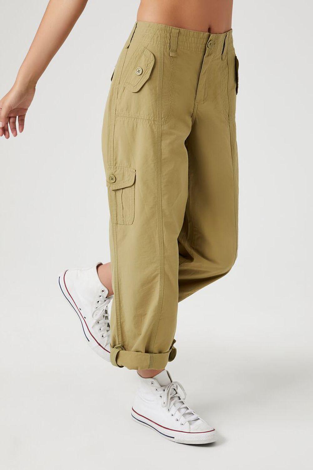 Cuffed High-Rise Joggers | Forever 21 Product Image