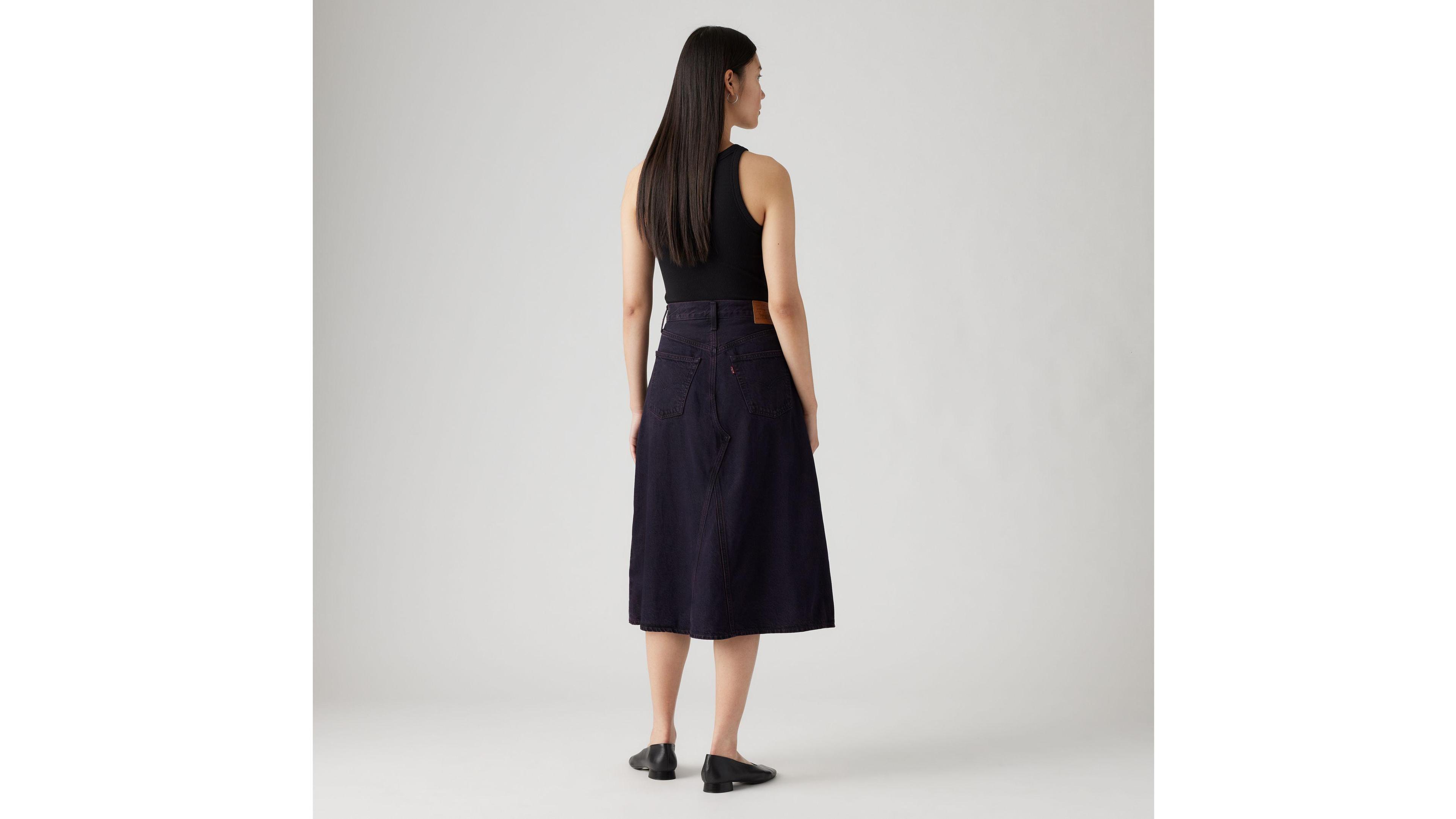 High Rise A-Line Deconstructed Skirt product image