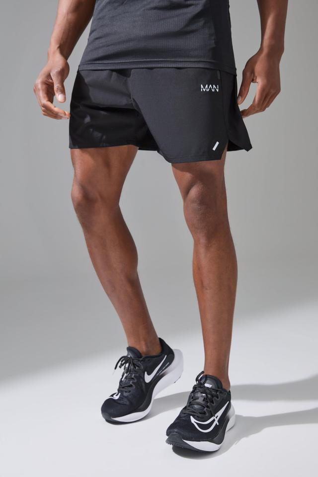 Man Active Perforated Stretch Woven 5inch Short | boohooMAN USA Product Image