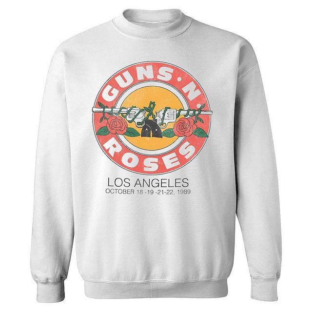 Mens Guns n Roses Bullet LA 89 Sweatshirt White Product Image