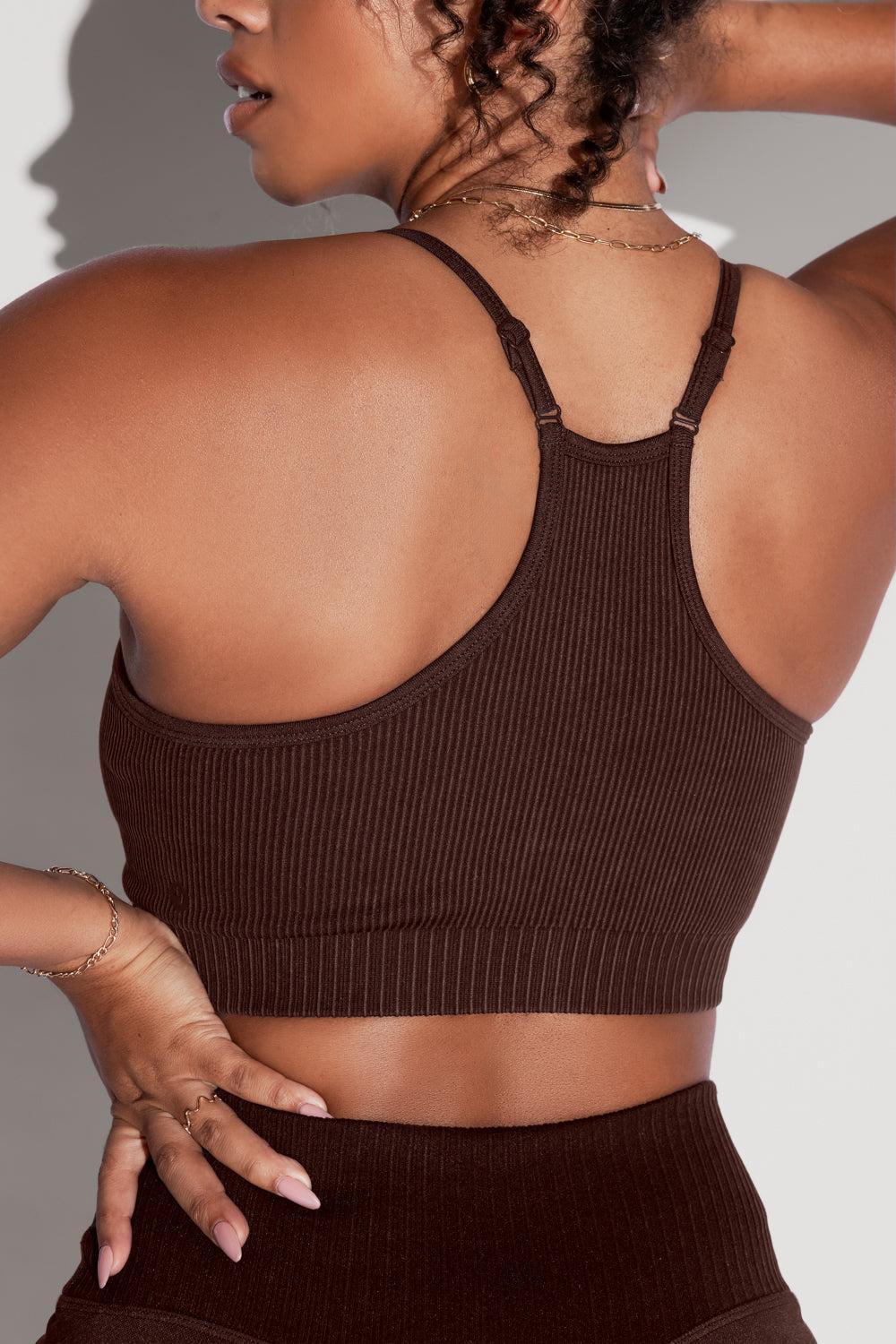 What's the Scoop Seamless Bra - French Roast Product Image