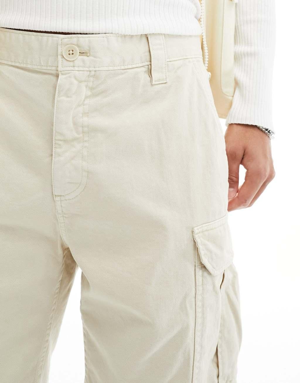 Tommy Jeans Ethan cargo shorts in off white Product Image