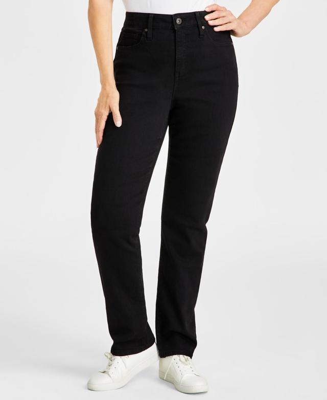 Style & Co Womens High Rise Straight-Leg Jeans, Regular, Short and Long Lengths, Created for Macys Product Image