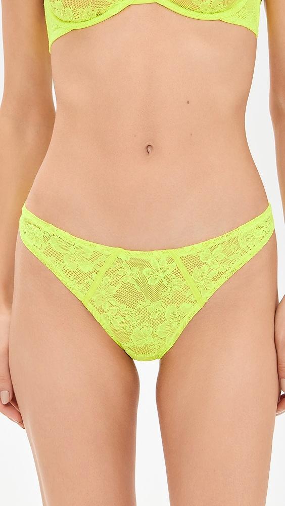 Fleur du Mal Le Stretch Lace Cheeky Panties | Shopbop Product Image