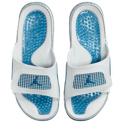 Jordan Mens Jordan Retro 4 Hydro - Mens Shoes Industrial Blue/Neutral Grey/White Product Image