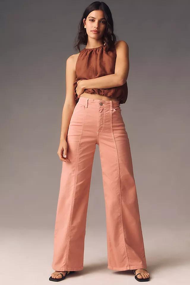 The Delaney Clean-Seamed High-Rise Wide-Leg Jeans by Maeve Product Image