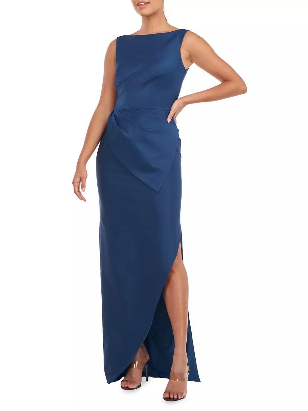 Felix Draped Column Gown Product Image